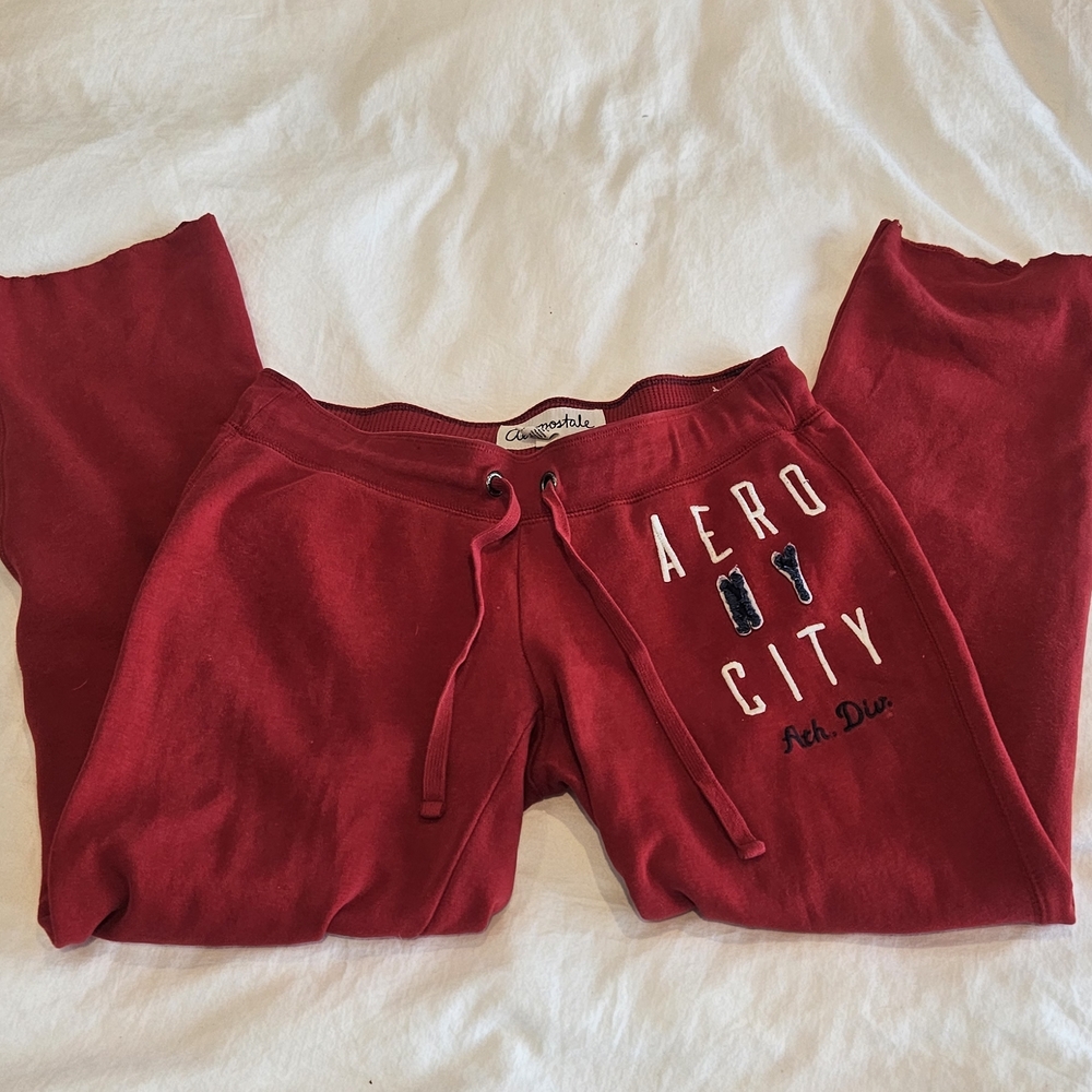 Y2k Aeropostale Vibrant Red Sweatpants